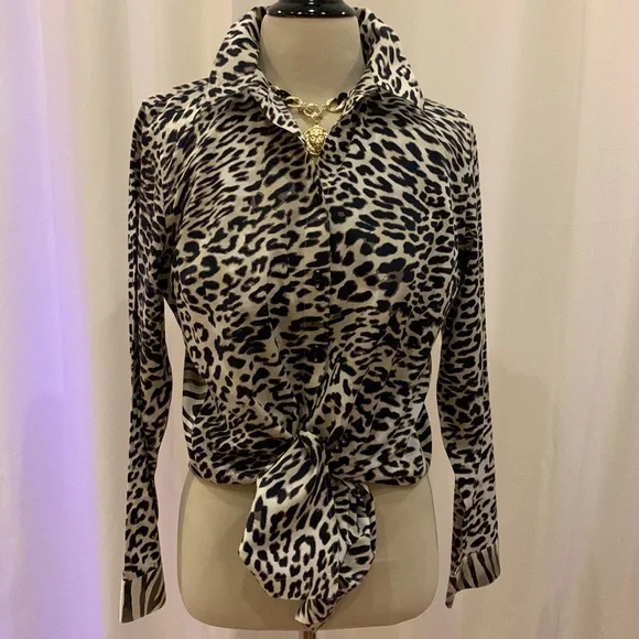 Chicos animal print shirt, size small - Picture 4 of 13